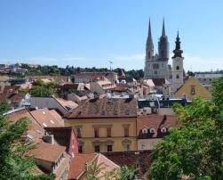 View of the city of Zagreb, Croatia
