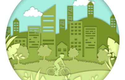 Illustration of circular and eco-city