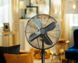Electric fan in a livingroom
