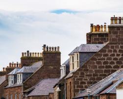 Chimneys on buildings´ roofs